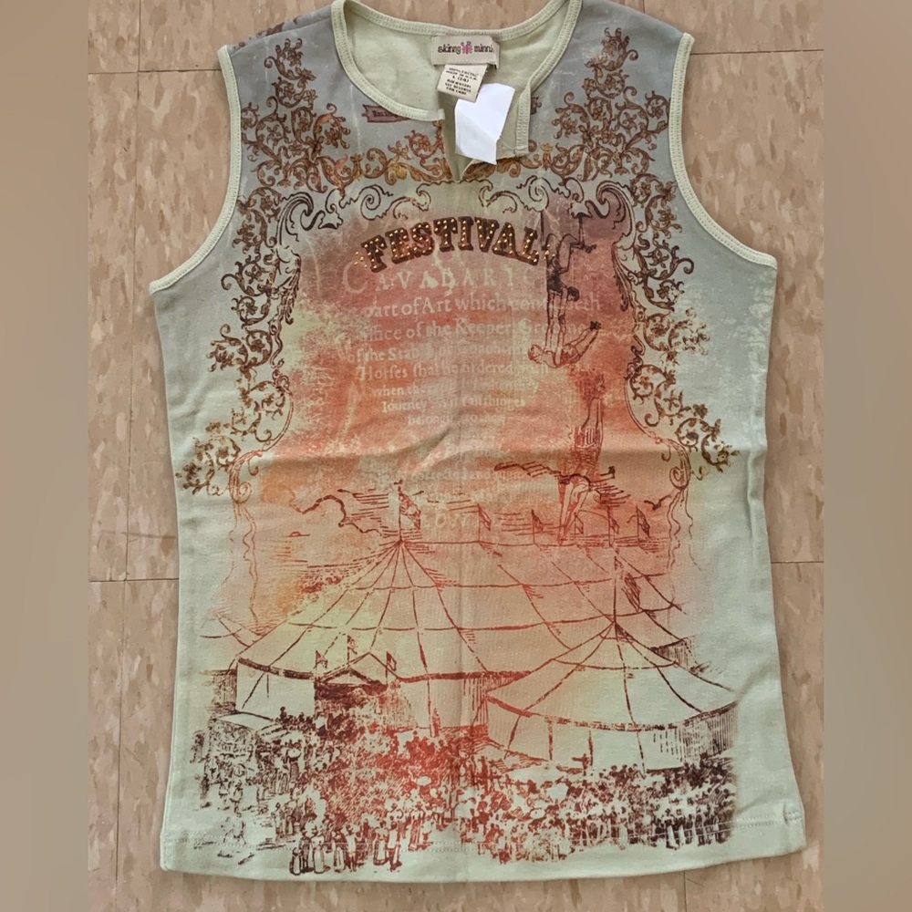 Festival Graphic Tank Top Large